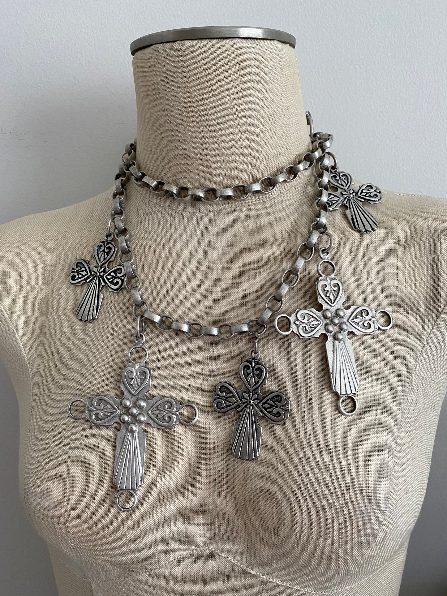 Vintage Jumbo Cross Chain Belt