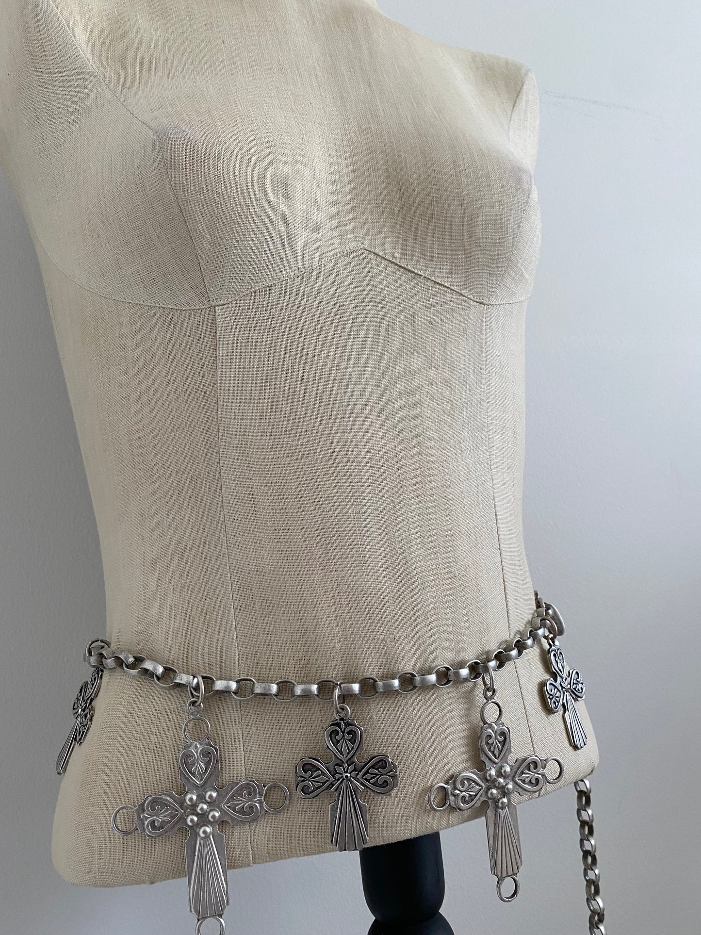 Vintage Jumbo Cross Chain Belt