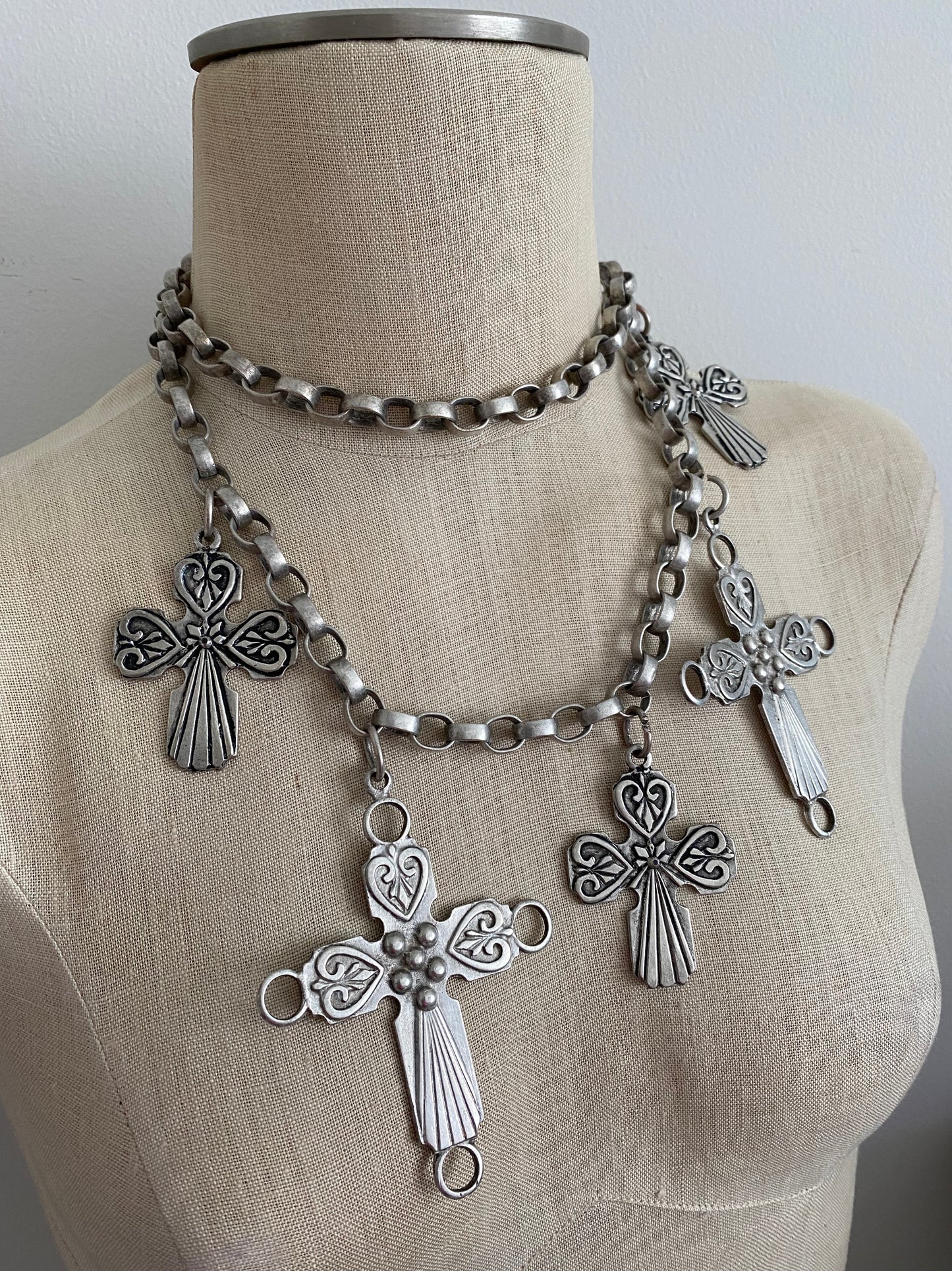 Vintage Jumbo Cross Chain Belt