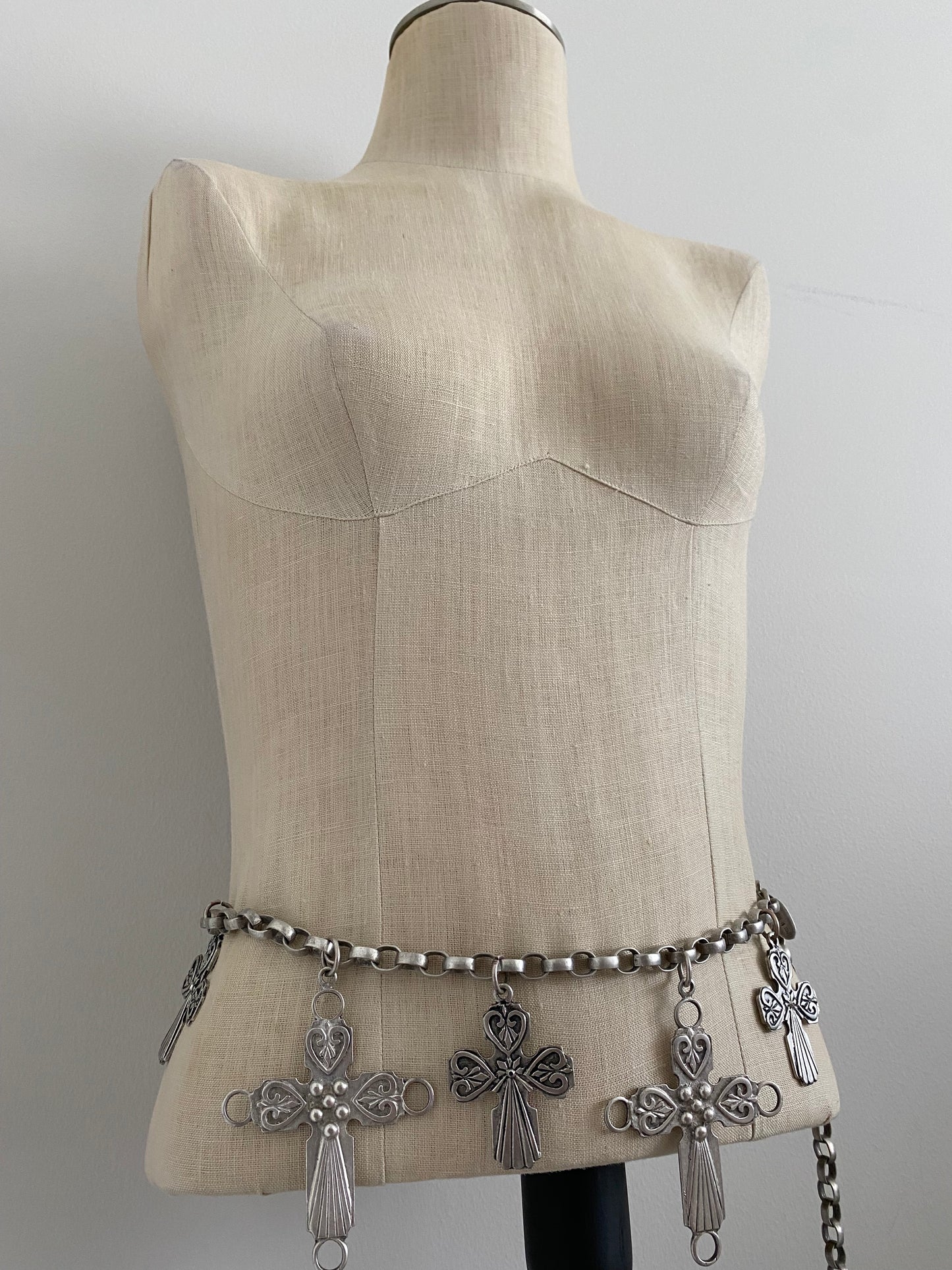 Vintage Jumbo Cross Chain Belt