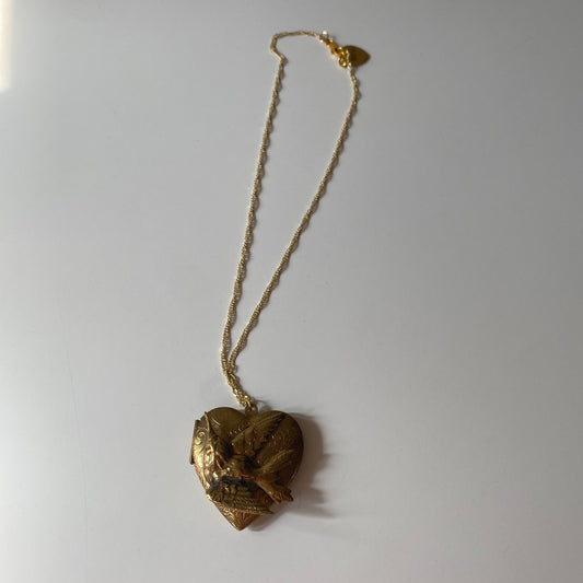 Heirloom Vintage Bird Locket